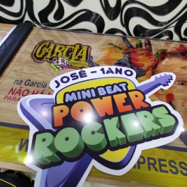 Mini Beat Power Rockers Garcia Impressos Jarinu Impressão Digital